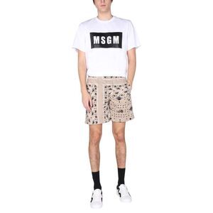 MSGM Men's Logo T-Shirt Men WHITE T-Shirts